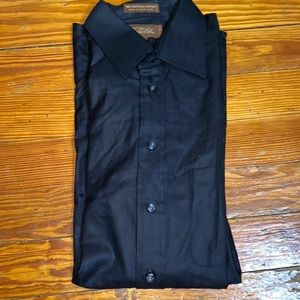 TASSO ELBA LONG SLEEVE SHIRT BLACK SIZE 15 1/2 32-33